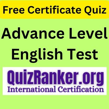 Advance Level of English Test Exam