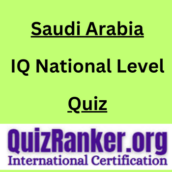 Saudi Arabia IQ National Level Championship Quiz 2024