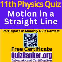 Physics Motion in a Straight Line MCQ