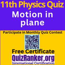 11th Physics Motion in plane MCQ