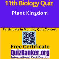 Plant Kingdom MCQ Test