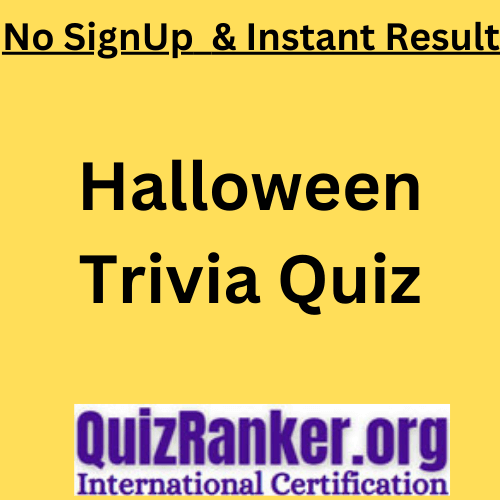 Halloween Trivia Quiz: Test Your Spooky Knowledge and get certificate