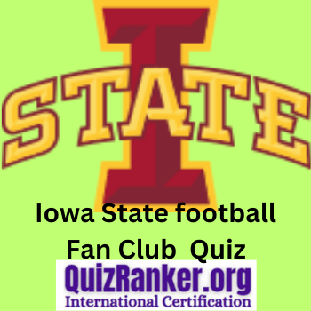 Iowa State football Fan Club Trivia Quiz