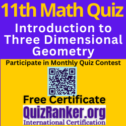 Introduction to Three Dimensional Geometry mcq 2024