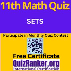 11th Math Sets Chapter Quiz