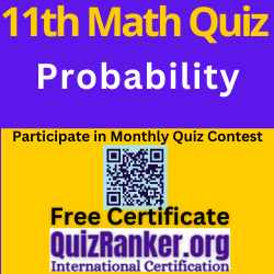 Class 11 Maths Probability MCQ Chapter wise Quiz with Instant result