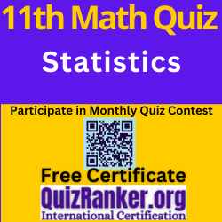 Class 11 Maths Statistics MCQ Chapter wise Quiz with Instant result