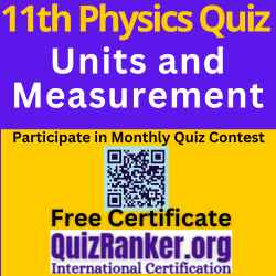 11th Physics Units and Measurement MCQ