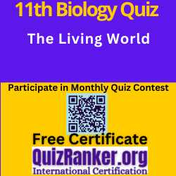 Chapter 1 the living world mcq online test