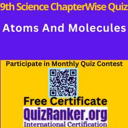 9th Atoms And Molecules MCQ