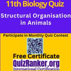 Structural Organisation in Animals MCQ Test