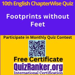 10th English Chapter MCQ Footprints without Feet