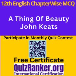 A Thing Of Beauty John Keats MCQ