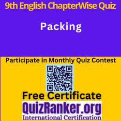 Class 9th English MCQ Packing