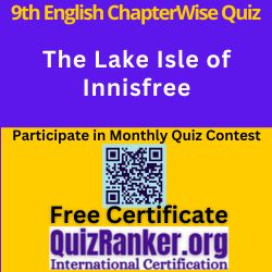 Class 9th English MCQ The Lake Isle of Innisfree