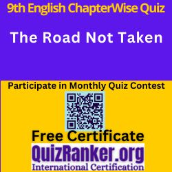 Class 9th English MCQ The Road Not Taken