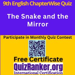 Class 9th English MCQ The Snake and the Mirror