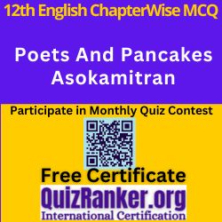 Poets And Pancakes Asokamitran MCQ