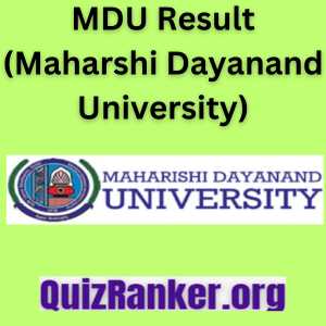 MDU Result